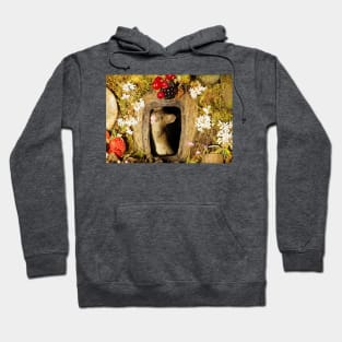 George the mouse in a log pile house Hoodie